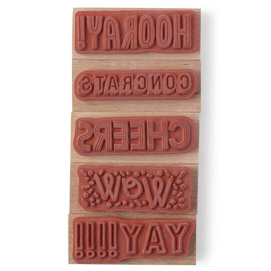 Celebrate Wood Stamp Set by Recollections™